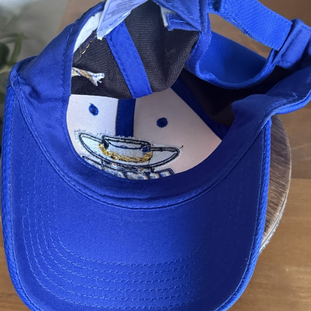 UCSB Santa Barbara Gauchos Dad Hat Baseball Cap Gold Blue Embroidered Logo OSFM - Picture 7 of 11
